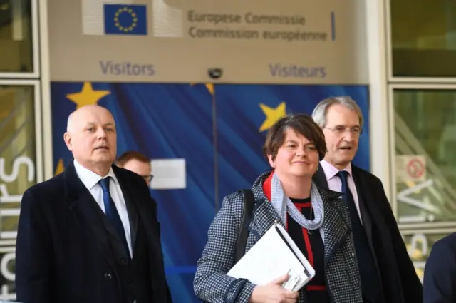 Iain Duncan Smith, Arlene Foster and Owen Paterson