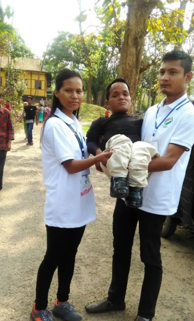 Disabled voter in Meghalaya