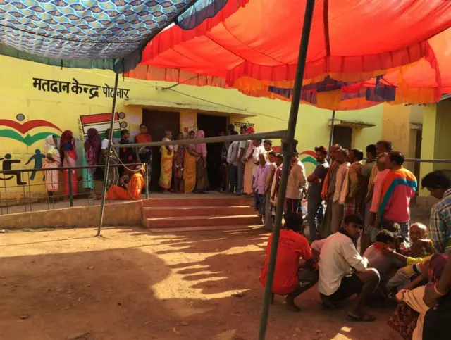 Voters in Bastar