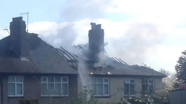 Damaged roof