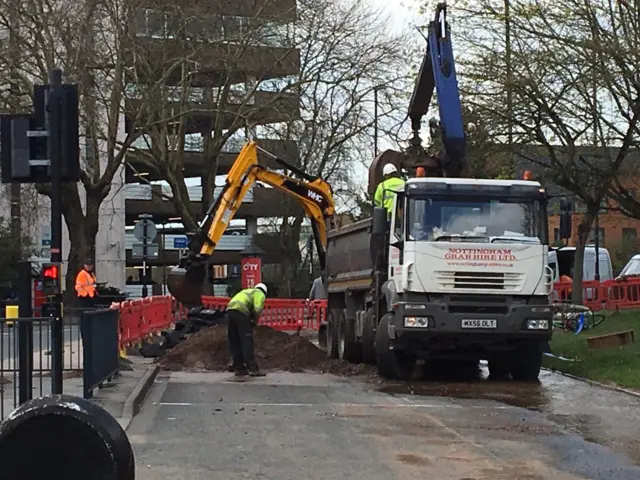 Severn Trent repair work