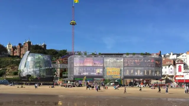 An artist's impression of the proposed development on Scarborough's front