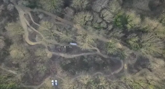 Bike park aerial view