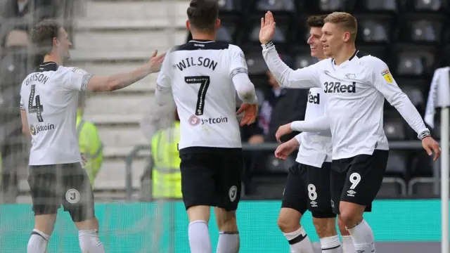 Derby celebrate