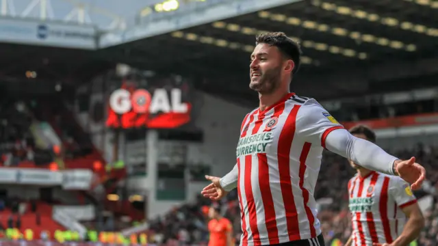 Gary Madine celebrates