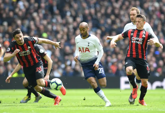 Lucas Moura runs with the ball