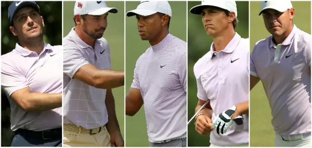 Francesco Molinari, Jason DAy, Tiger Woods, Thorbjorn Oleseen & Brooks koepka