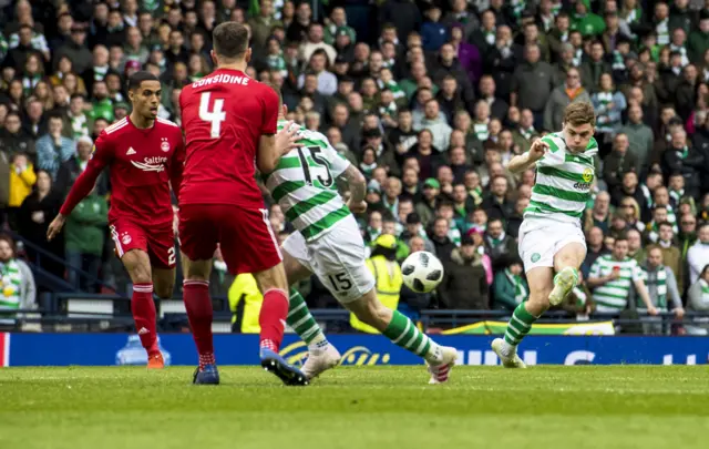 James Forrest scores Celtic's opening goal