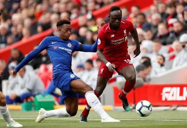 Callum Hudson-Odoi and Sadio Mane