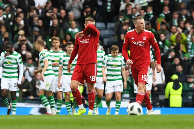 Aberdeen players are left despondent