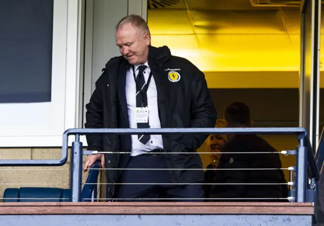 Scotland head coach Alex McLeish