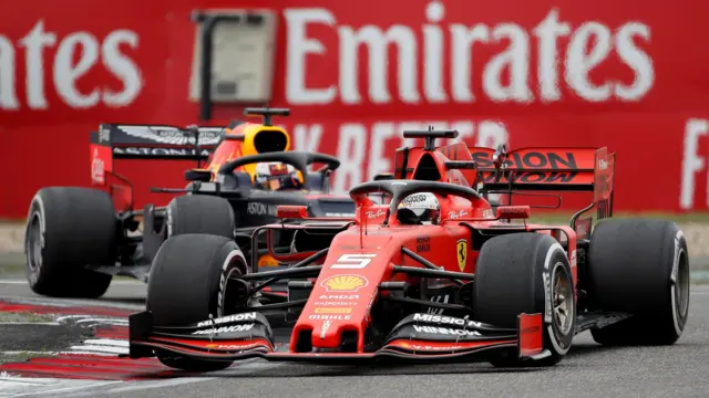 Max Verstappen and Sebastian Vettel