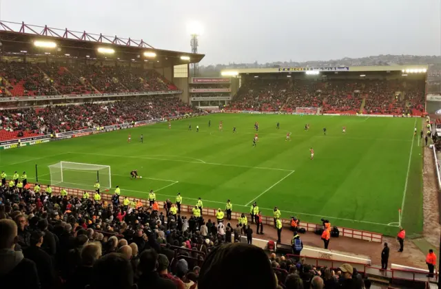 Barnsley's Oakwell stadium