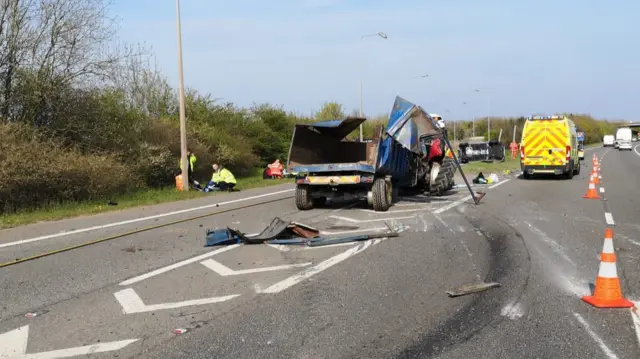 Scene of A50 crash