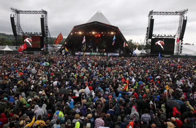 Crowds at Glastonbury
