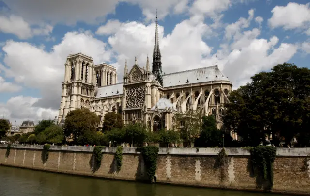 This image from 2009 shows Notre-Dame cathedral from the banks of the River Seine