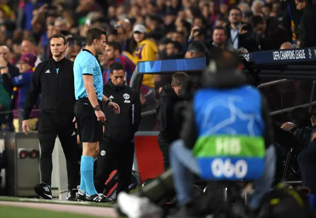 Felix Brych looks at VAR