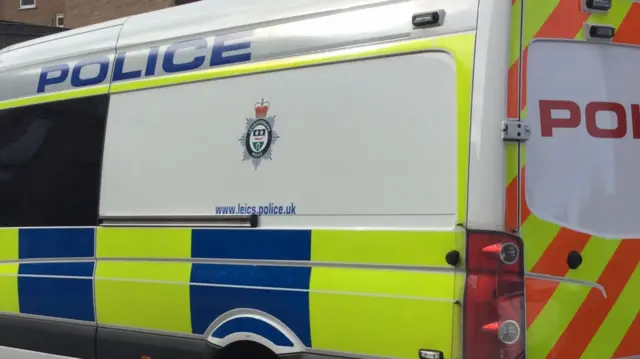 Leicestershire Police van