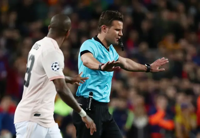 Referee says Felix Brych says no penalty