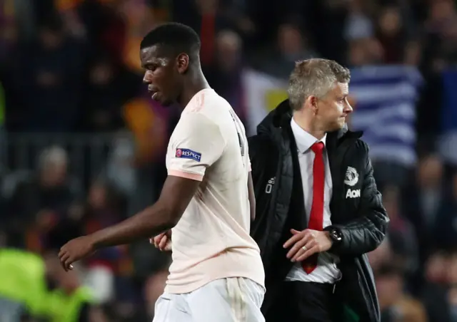 Ole Gunnar Solskjaer and Paul Pogba