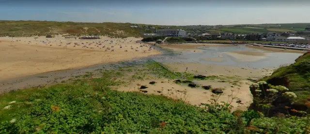 Perranporth beach