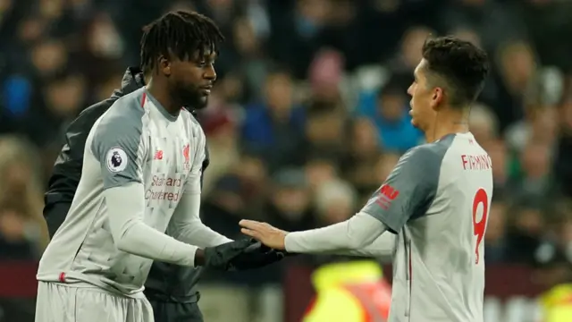 Divock Origi and Roberto Firmino