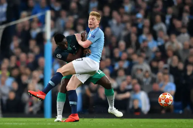 Kevin De Bruyne tackled