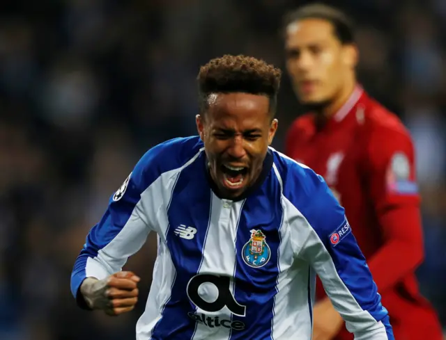 Eder Militao celebrates