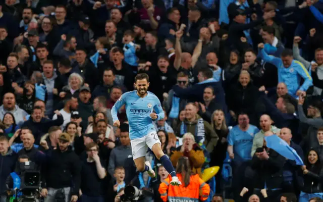 Bernardo Silva celebrates