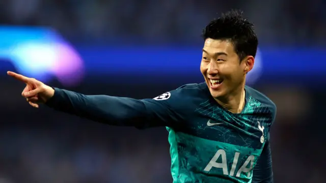 Son celebrates equaliser