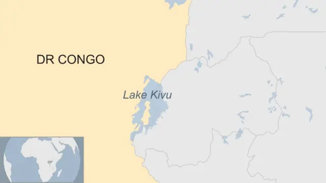 Map showing location of Kivu