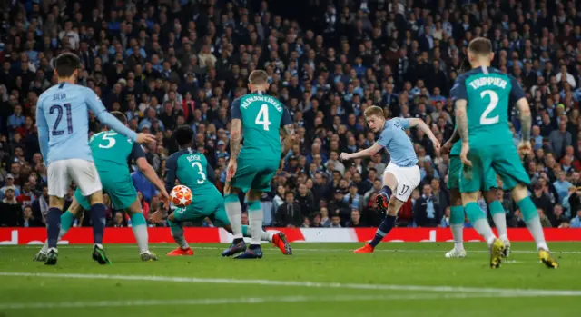 Kevin de Bruyne shoots