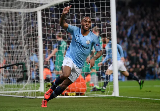 Raheem Sterling puts Man City 3-2 up