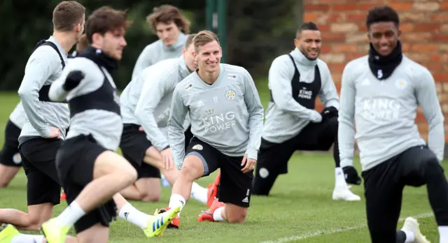 Marc Albrighton in training