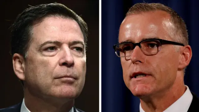 James Comey (left) and Andrew McCabe