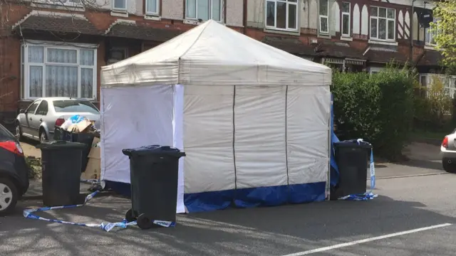 A tent on the street