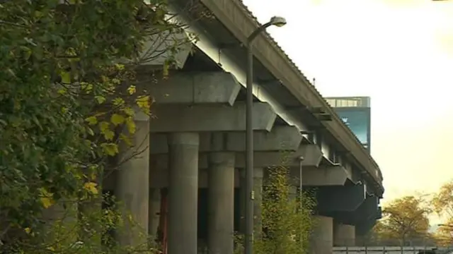 The M5 near Oldbury