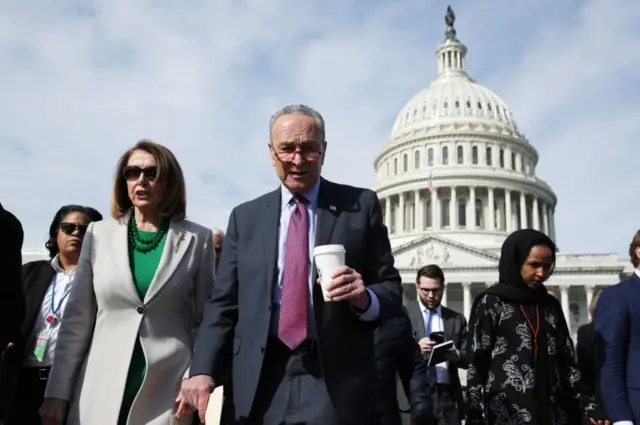 Nancy Pelosi (left) and Chuck Schumer (right)