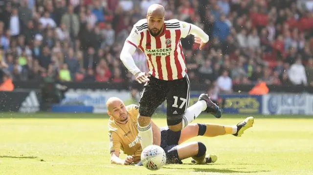 David McGoldrick fouled