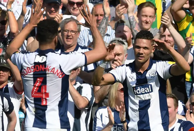 West Brom celebrate