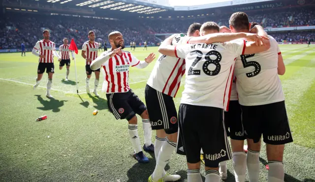 Sheffield United celebrate