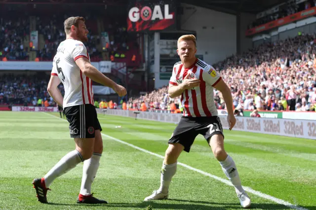 Sheffield United celebrate