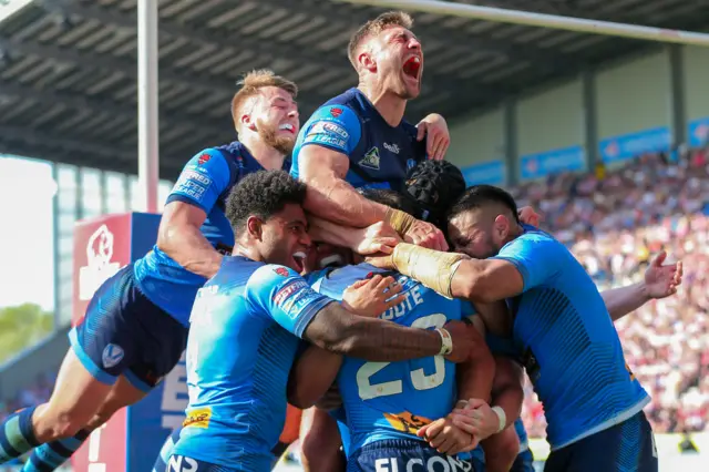 St Helens celebrate