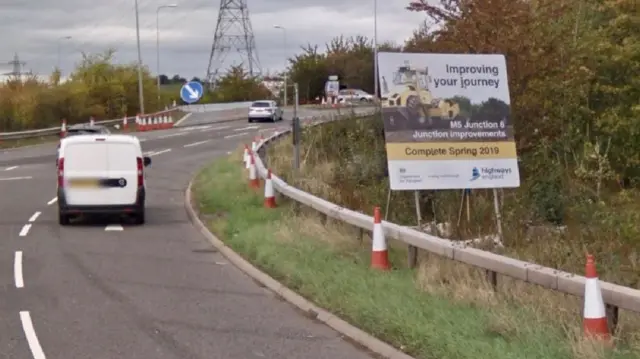 M5 roadworks