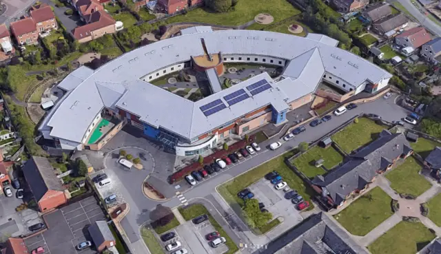 st george's hospital aerial shot