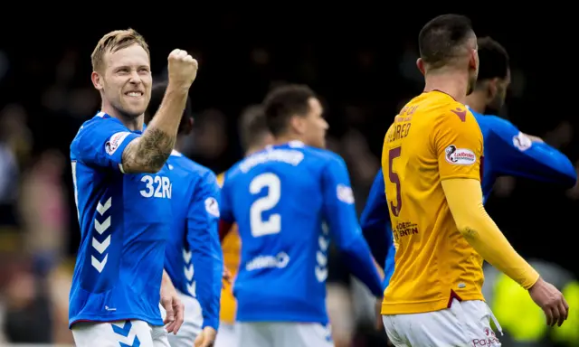 Scott Arfield scored the first hat-trick of his career at Fir Park