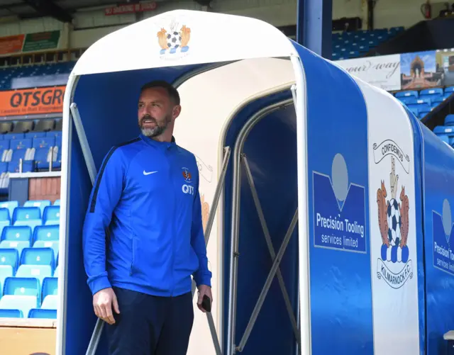 Kilmarnock's Kris Boyd in the tunnel