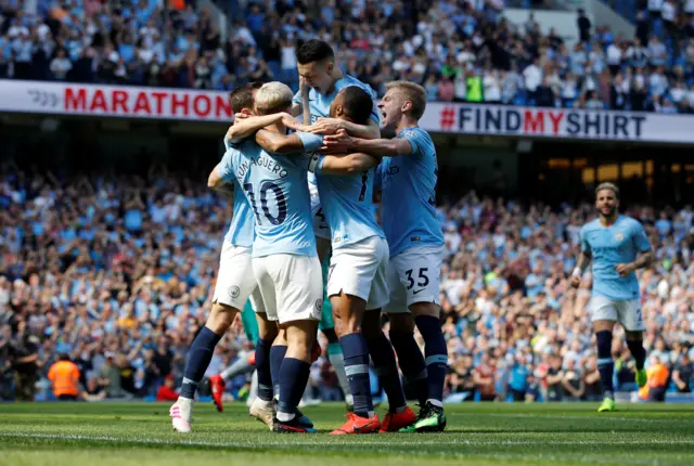 Man City celebrate