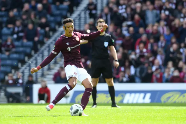 Sean Clare came off the bemch at Hampden to tuck away a second-half penalty