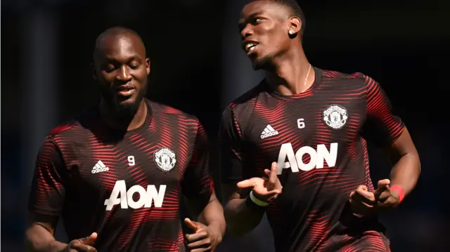 Romelu Lukaku and Paul Pogba